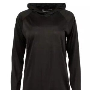 Under Armour Heatgear Velocity Twist Hoodie 1298715 Black Women's Size M